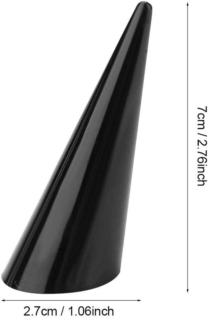 Finger Ring Jewelry Display, 5Pcs Single Finger Display Ring Holder Showcase Stand Jewelry Rings Organizer(Black)  Semme   