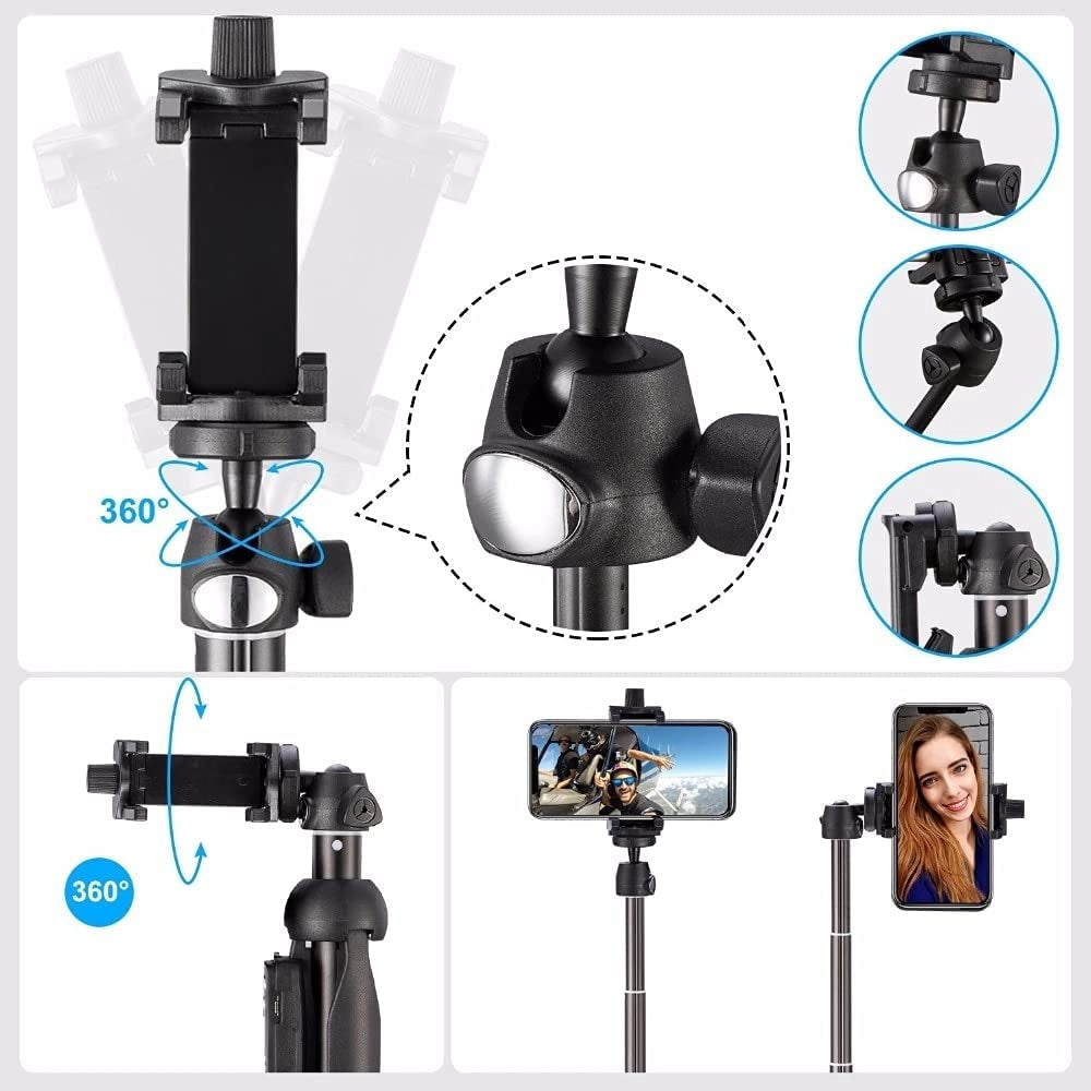 Tripod Monopod Selfie Stick 40 Inch with Wireless Remote Shutter Control Phone Clip Holder，Compatible with Iphone 14 13 12 11 Pro Max Xs X 8 7 6 Plus,Samsung Galaxy S23 S22 S21 S20 S10 S9,Gopro  YUNTENG   
