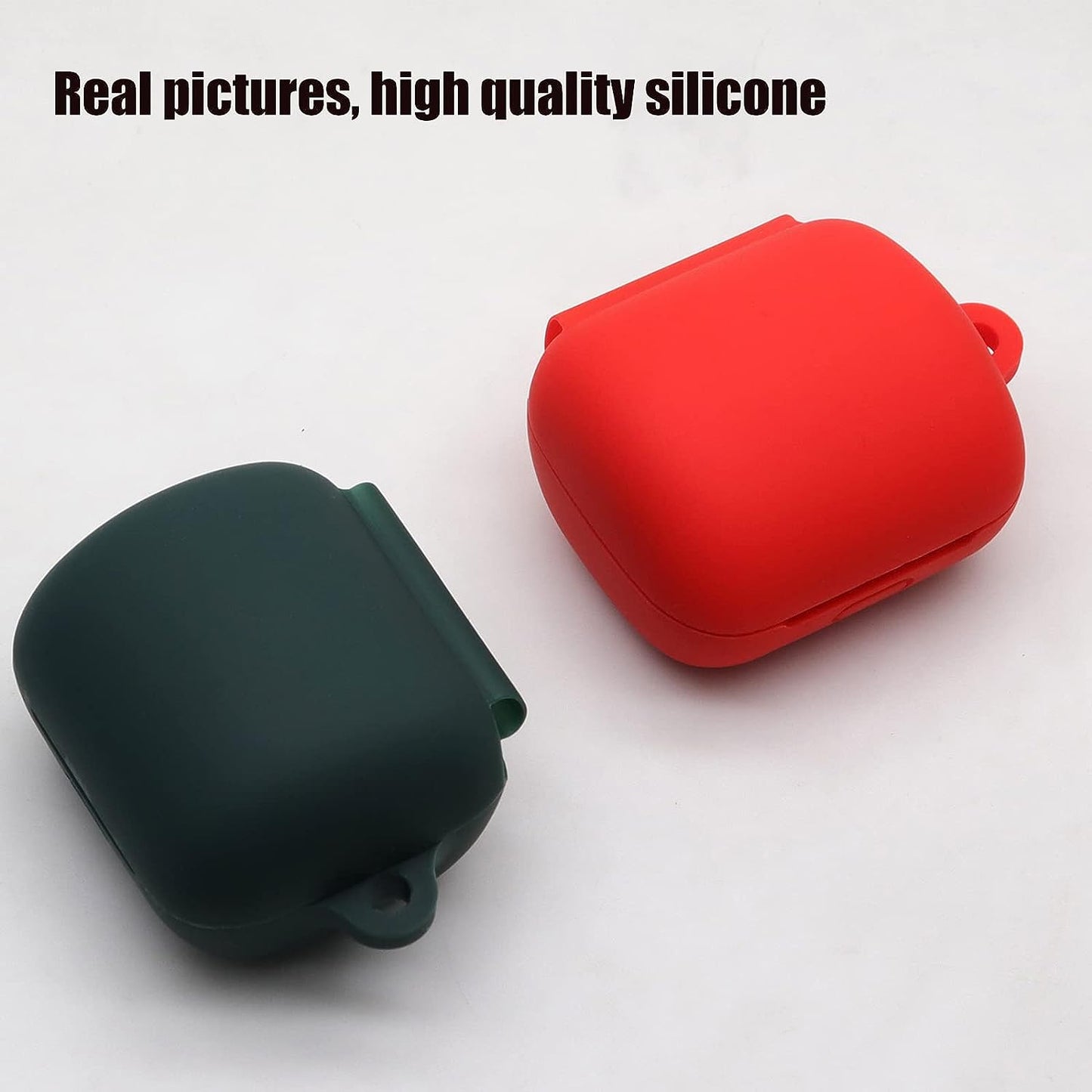 [2 Pack] Silicone Case for Sony Linkbuds WF-L900 Truly Wireless Earbud,Premium Soft Skin Cover Shock-Absorbing,Anti-Scratch Protective Case with Keychain,Black Pink  20220406sn-8   