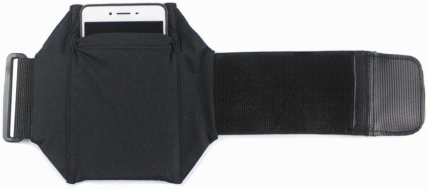 Cell Phone Leg Band & Armband for All Phones with Adjustable Elastic, Sport Leg & Arm Band for Running, Walking, Equestrian, Motorcycle or Hiking (Black)  YUNYILAN   