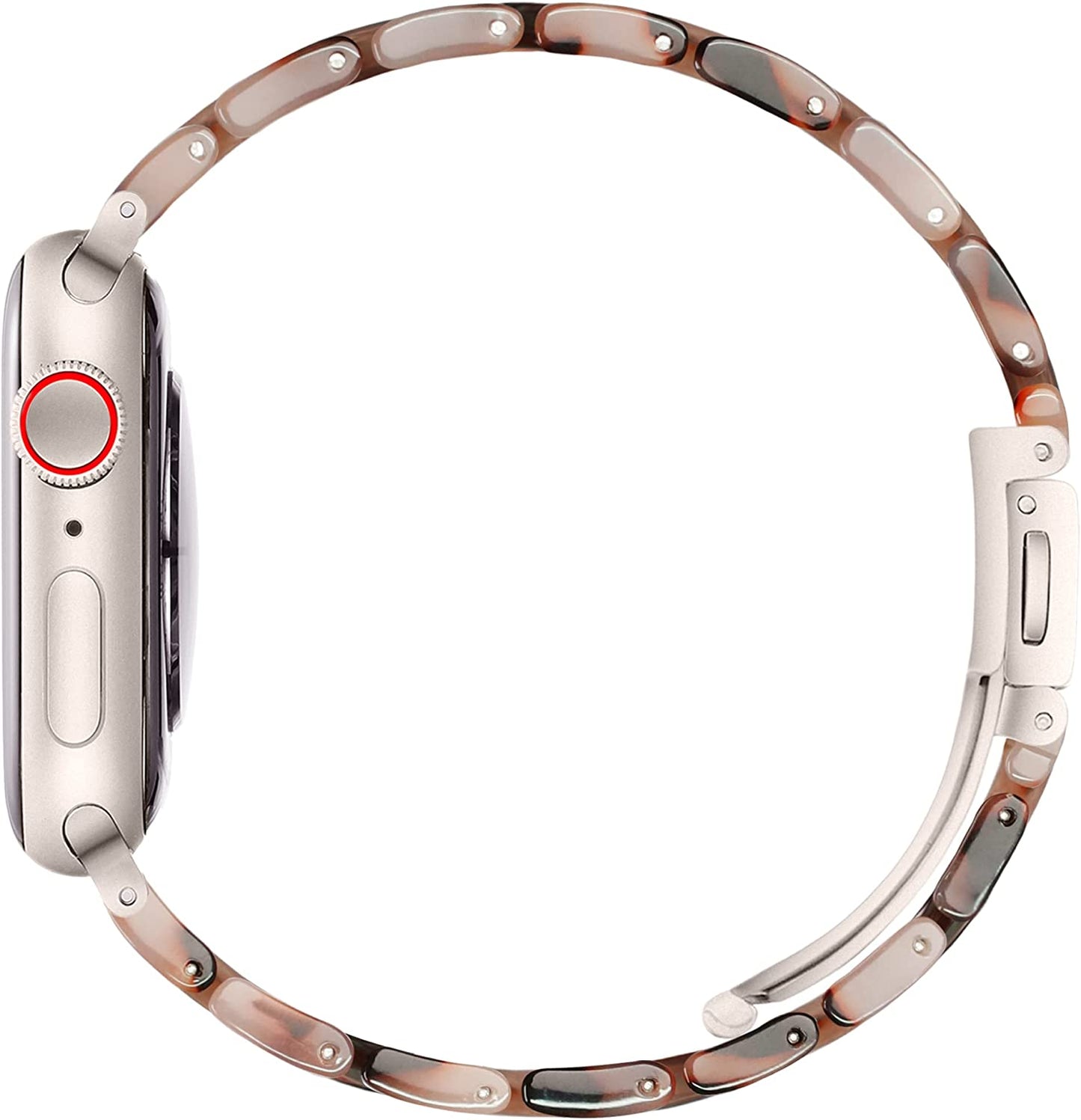 Vamyzji Compatible with Apple Watch Band 41Mm 40Mm 38Mm or 49Mm 45Mm 44Mm 42Mm, Light Waterproof Easy Adjustable Resin Replacement Iwatch Band for Apple Watch Ultra Series 8 Series 7 6 SE 5 4 3 2 1  Vamyzji   