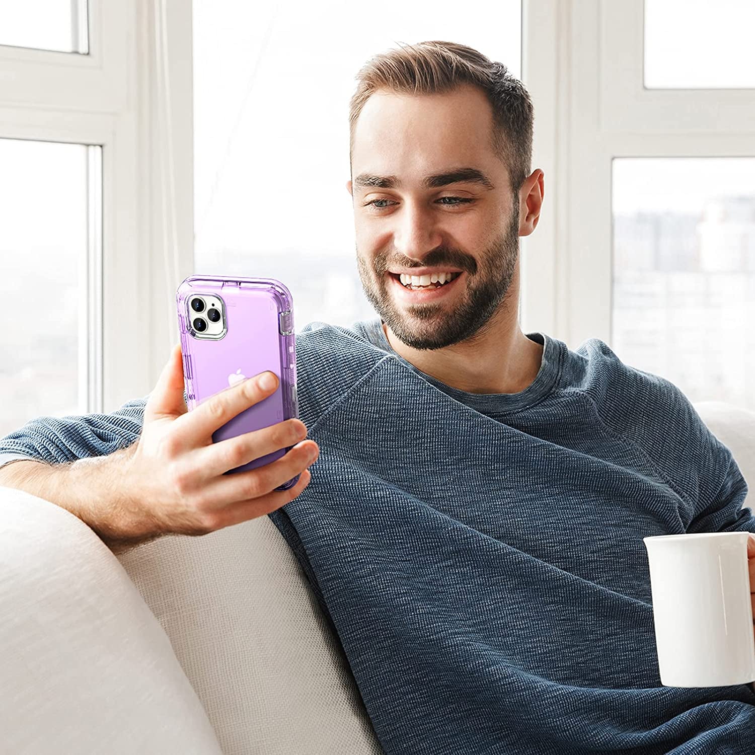 Oribox Case Compatible with Iphone 13, Heavy Duty Shockproof Anti-Fall Clear Case  ORIbox   