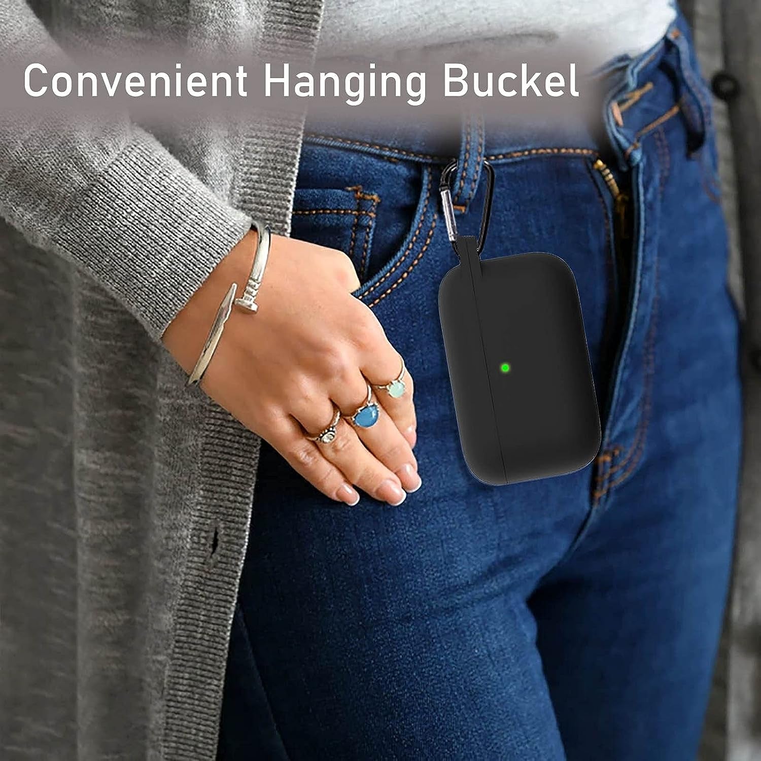 LEFXMOPHY Case Cover Replacement for 3Cho Buds (2Nd Gen) / 2 Generation Wireless Earbuds, Black Silicone Protective Skin  LEFXMOPHY   