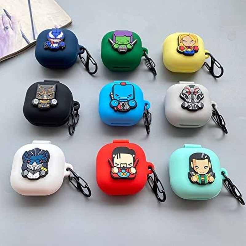 Suublg Silicone Earbuds Case Protective Cover with Keychain for Samsung Galaxy Buds2 Pro Earbuds(2022) /Galaxy Buds 2 (2021) /Galaxy Buds Pro (2021) /Galaxy Buds Live Earphones(2020)  Suublg   