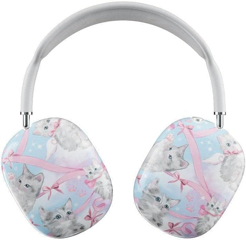 Wildflower Limited Edition Airpods Max Case Full Protective Cover, Pink Posie Rosie  Wildflower Kitten Around  