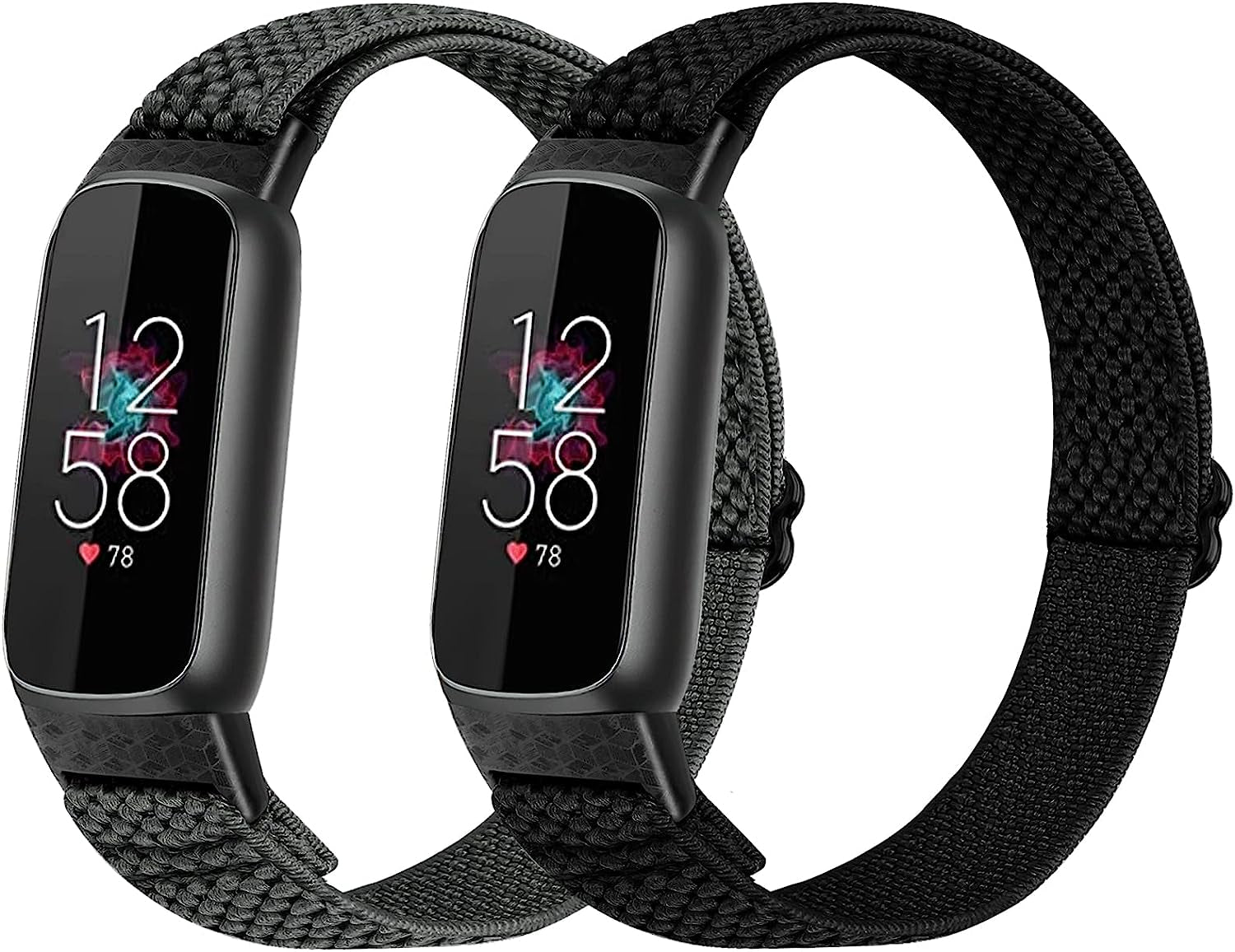 XFYELE Elastic Nylon Band Compatible with Fitbit Luxe / Special Edition，Stretchable Breathable Nylon Sport Loop Replacement Strap for Fitbit Luxe for Men Women  XFYELE   