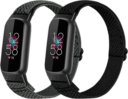 XFYELE Elastic Nylon Band Compatible with Fitbit Luxe / Special Edition，Stretchable Breathable Nylon Sport Loop Replacement Strap for Fitbit Luxe for Men Women  XFYELE   