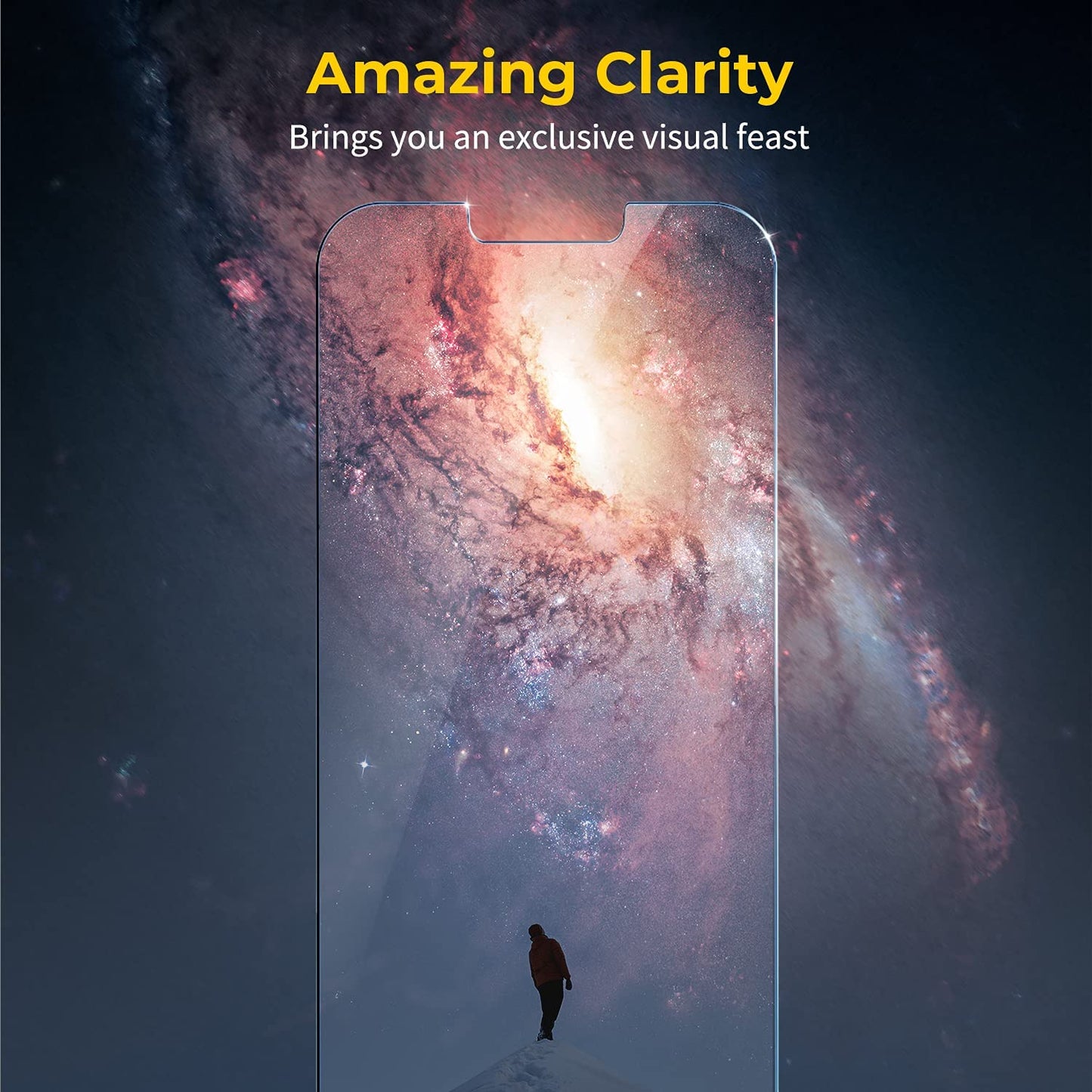 Unbreakcable 3-Pack Screen Protector for Iphone 14/ Iphone 13/13 Pro, Double Shatterproof Tempered Glass [Easy Installation Frame] [9H Hardness] [99.99% HD Clear] [Case Friendly] for Iphone 6.1 Inch  UNBREAKcable   