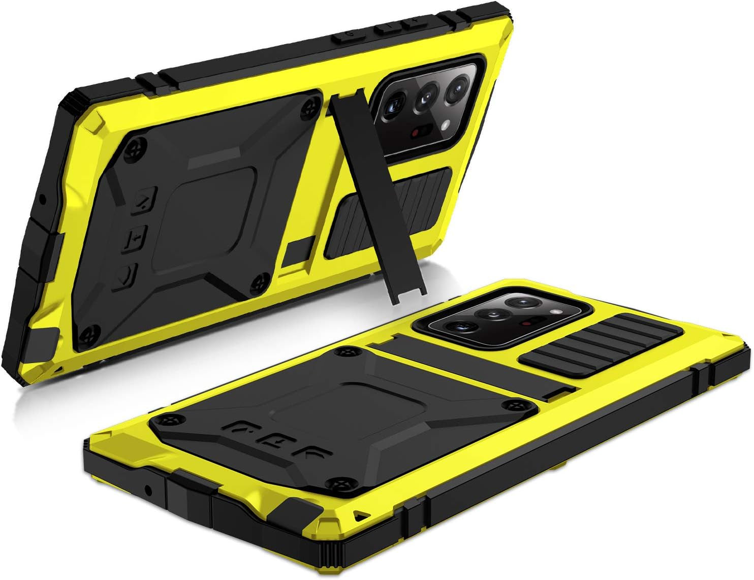 CHENXI for Samsung Galaxy Note 20 Case, Aluminum Metal Gorilla Glass Waterproof Shockproof Military Heavy Duty Sturdy Protector Cover Hard Case for Samsung Galaxy Note 20 (Yellow)  ChenXi   