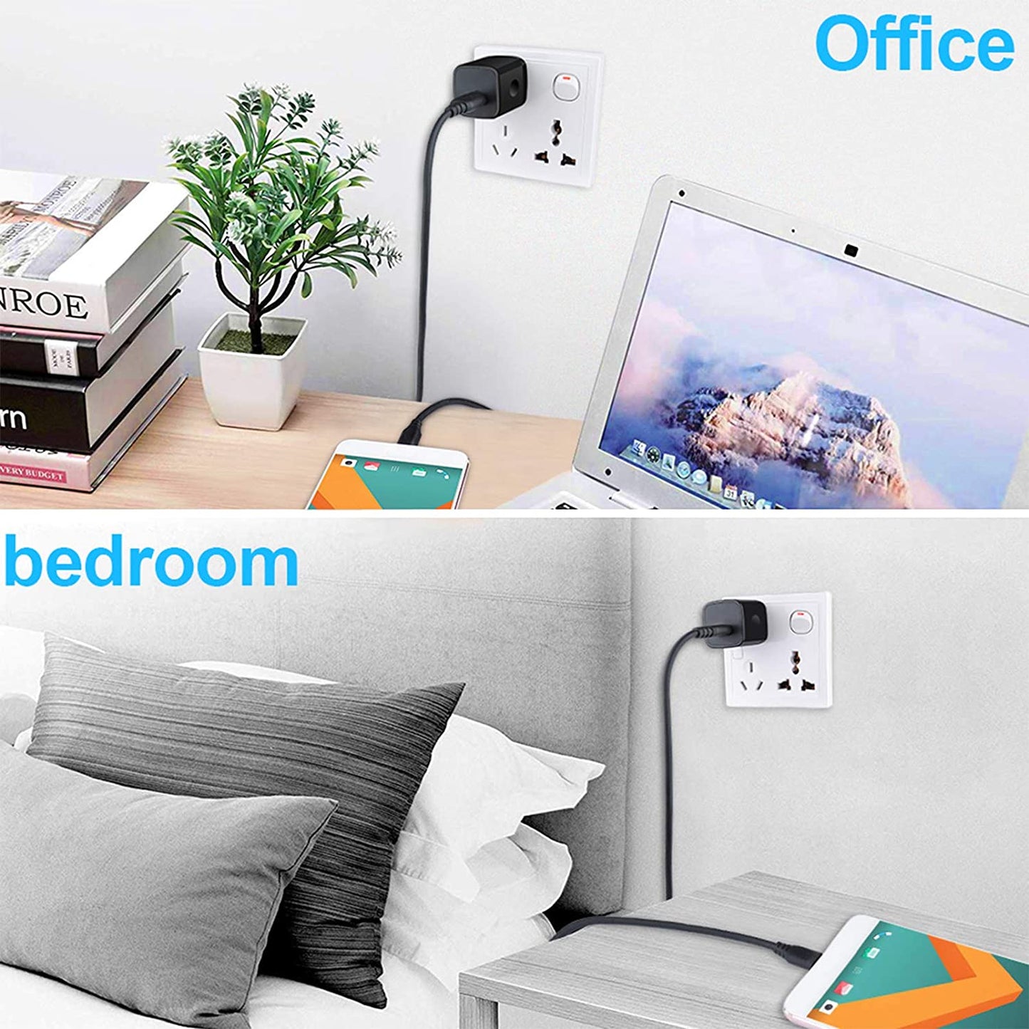 Wall Charger Cube,1A/5V Single Port USB Wall Plug 3 Pack Travel Black Charging Block Box Adapter Compatible Iphone,Samsung Galaxy A21 A51 A71 S20 S10 S9 S8,A10E,A90,Note20/10,Moto G7 G6,LG Stylo 6/5/4  Shenzhen Putuo Technology Co.,Ltd.   