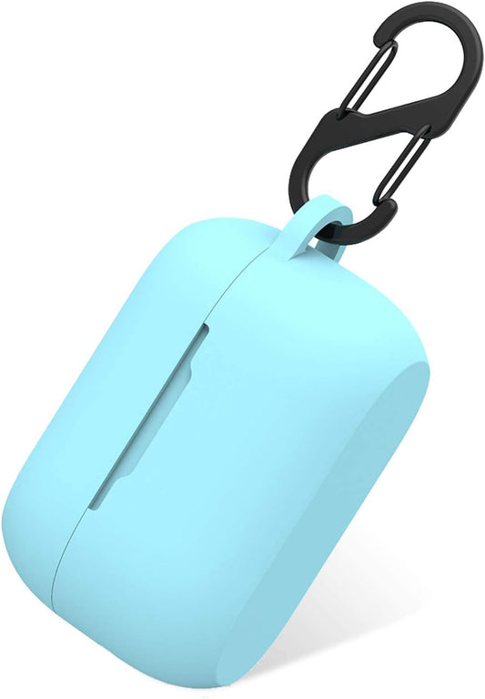 Aotao Silicone Case for Jabra Elite 75T & Jabra Elite Active 75T, Soft and Flexible, Scratch/Shock Resistant Cover with Carabiner for Jabra 75T Earbuds (Elite 75T, Sky Blue)  Aotao   