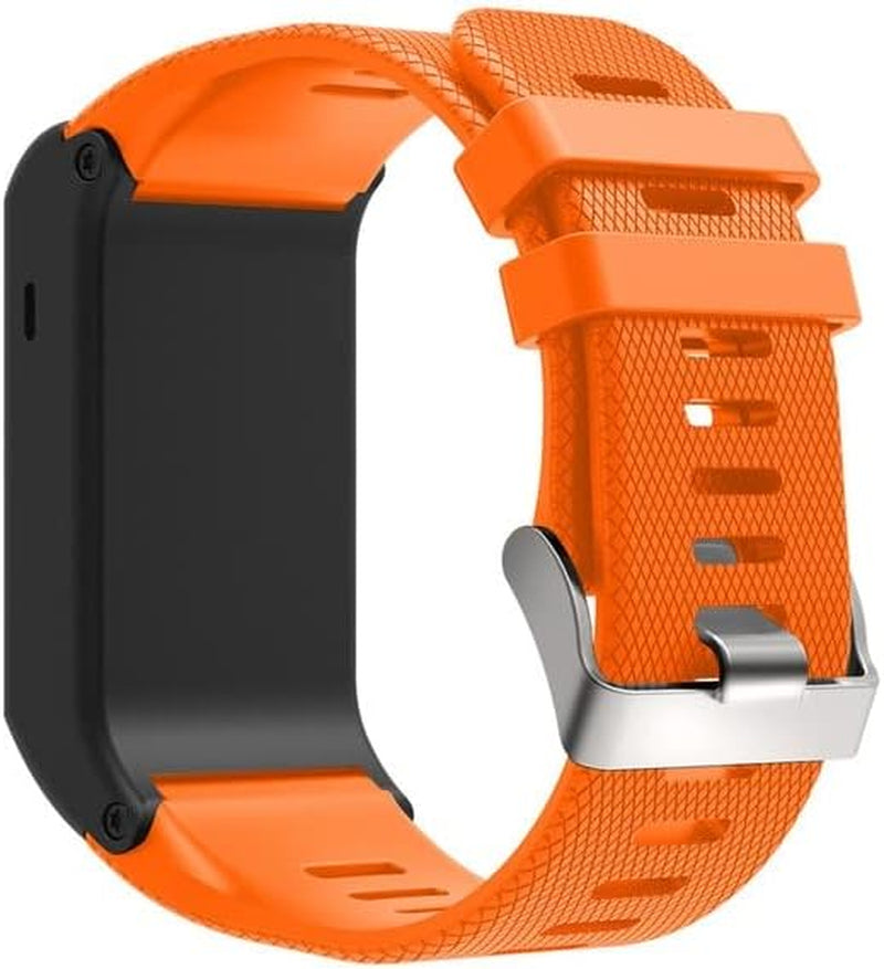 IRFKR Soft Silicone Replacement Strap for Garmin Vivoactive HR Smart Wristband for Garmin Vivoactive HR Watch Replacement Bangle Band  IRFKR Orange  