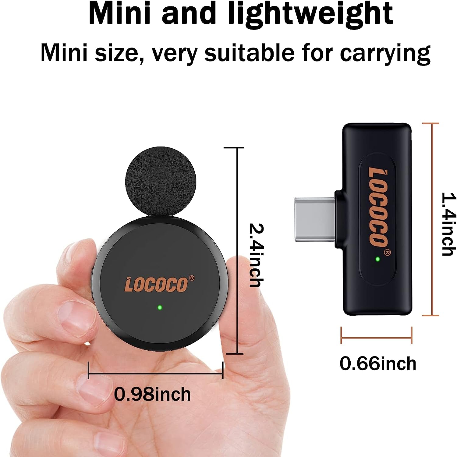 Lococo Wireless Lavalier Microphone for Iphone Ipad, Plug-Play Noise Reduction Auto-Sync Wireless Microphone for Video Recording,Youtube, Tiktok, Facebook Live Stream  Lococo   