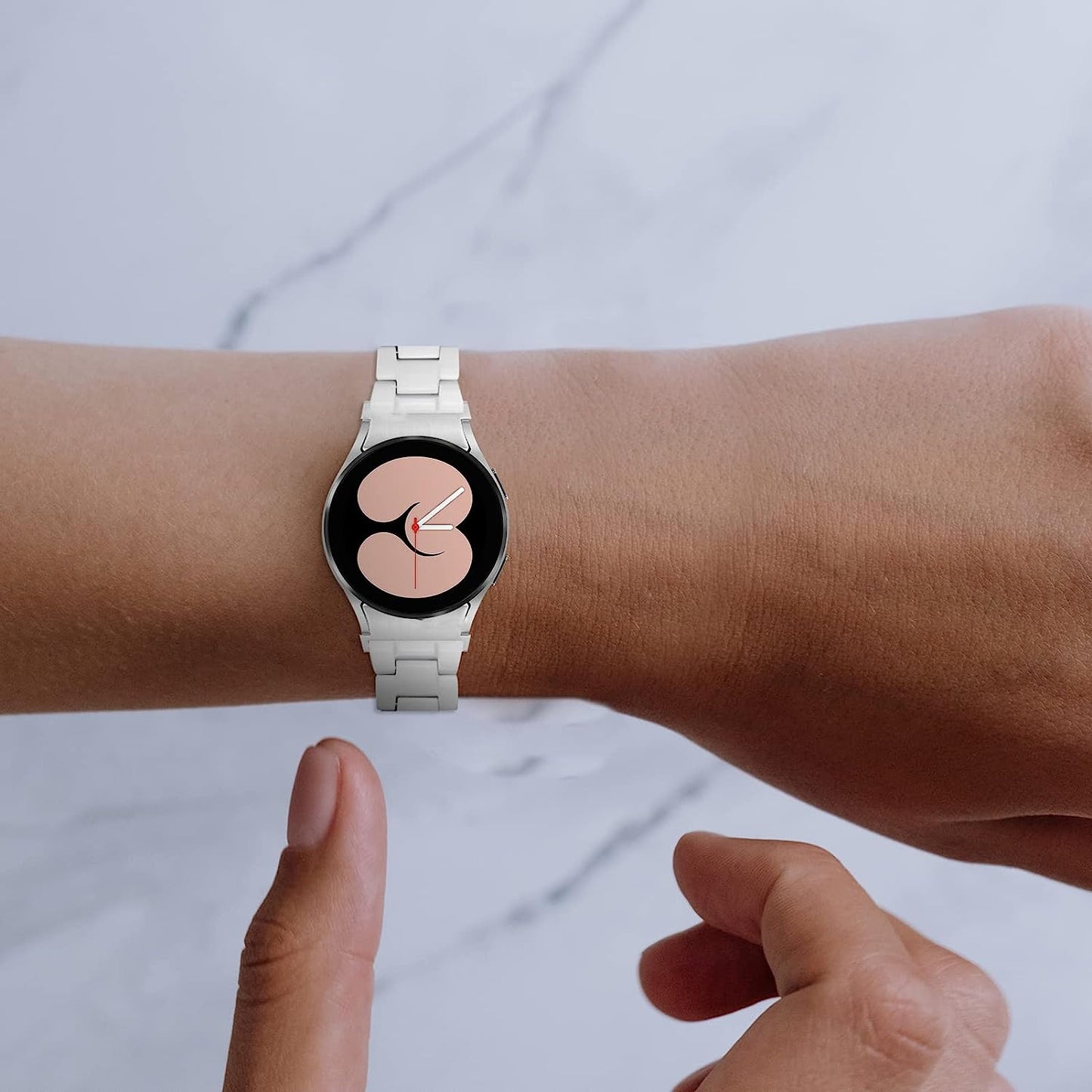 Sosoport Stainless Steel Watch Band Seamless Watch Belt Stainless Watchband Anti- Slip Watch Band Compatible for Watch4  Sosoport   