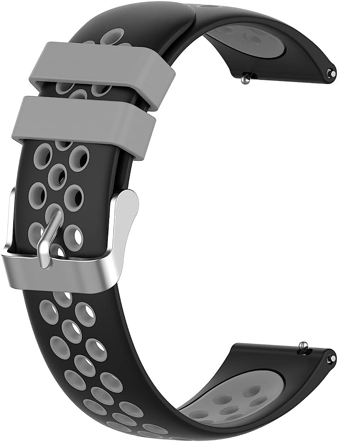 SCHIK for Garmin Vivoactive 3 4 4S Strap Silicone Watch Band for Garmin Accessoires Forerunner 245/645 Venu 2 2S Venu2 plus Bracelet  SCHIK Black grey For Venu 2 Plus 