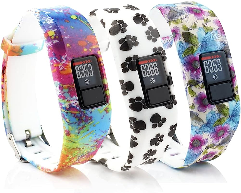 Honecumi Vivofit Jr Bands Compatible with Garmin Vivofit Jr 2 Band/Vivofit 3 Replacement Band for Kids Boys Girls Men Women Vivofit Jr 2 Watchband Wristband Strap Accessories Bands with Secure Clasp  honecumi 3 Pattern Type 5  