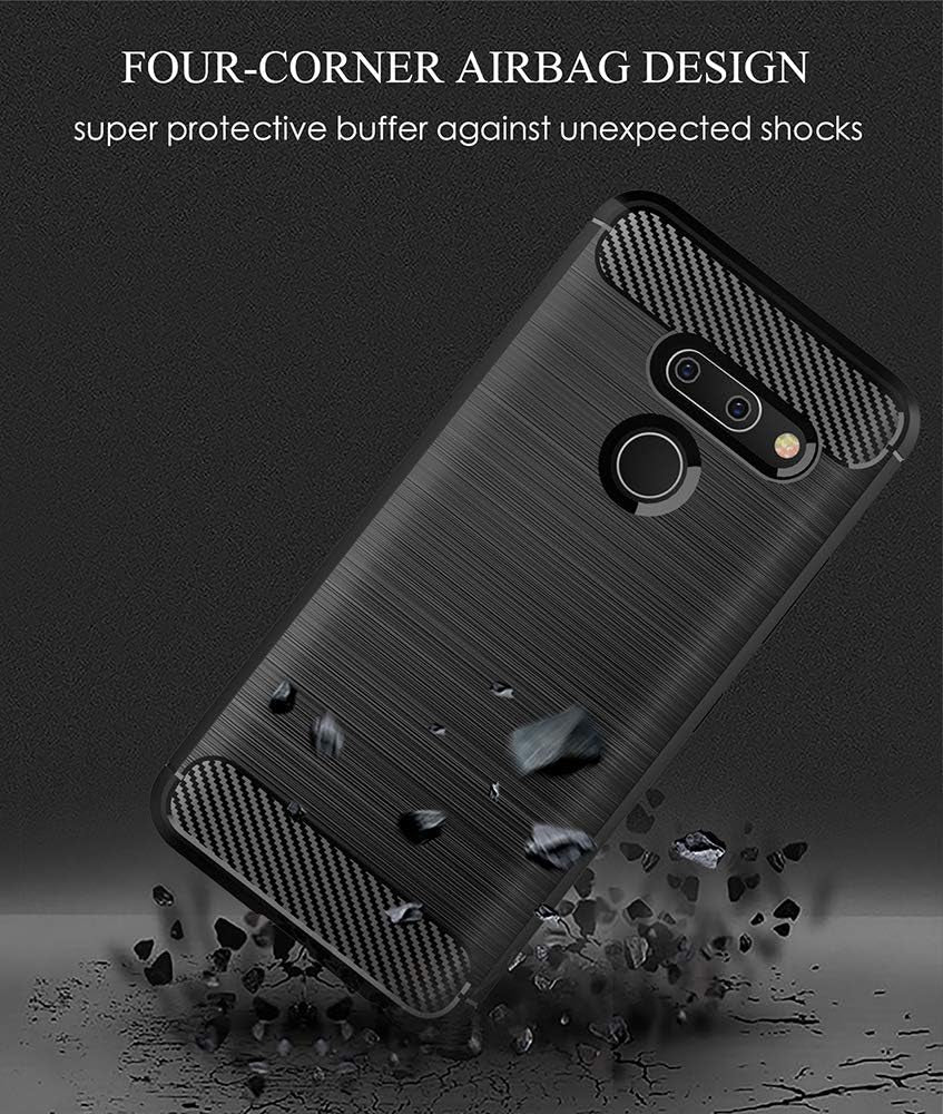 Thinkart LG G8 Thinq Case Frosted Shield Luxury Slim Design for LG G8 Thinq/Lg Alpha Phone (Black)  Thinkart   