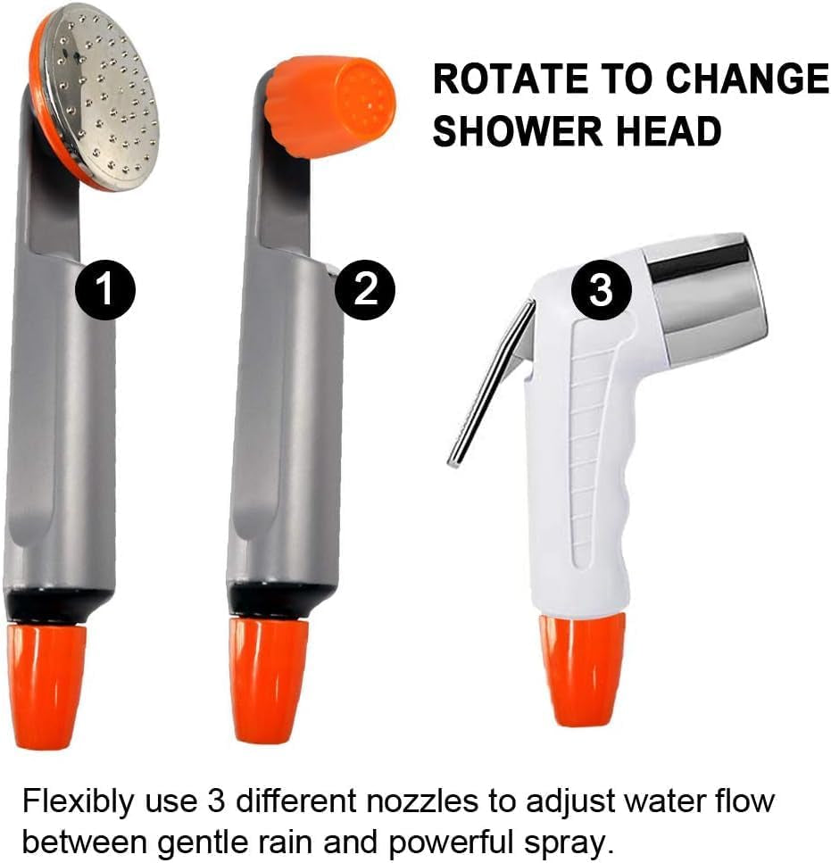 Electric Portable Bidet Handheld Battery,Bidet Handheld Water Sprayer Portable Rechargeable Battery Powered (Bidet+Shower)  LUOOV   