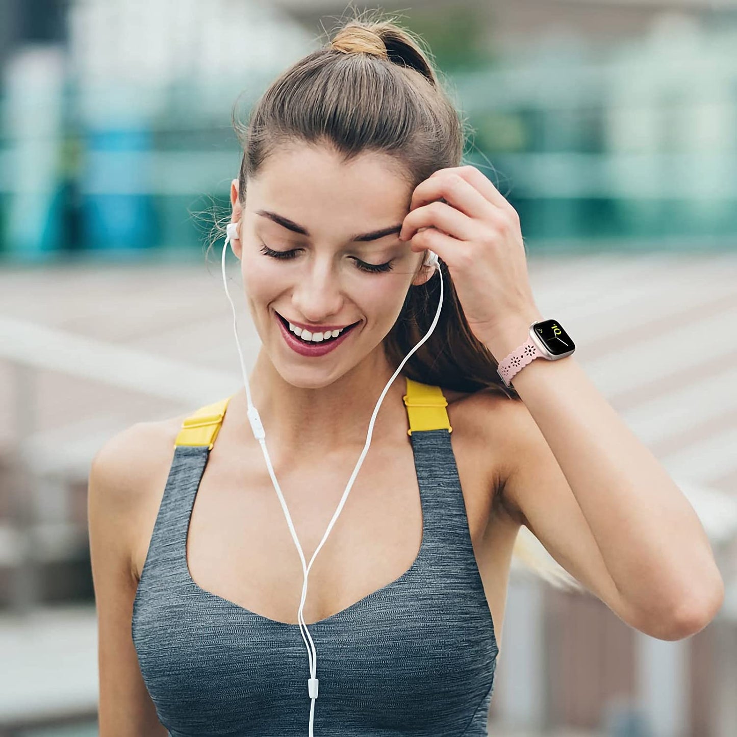 IMIVIO Hollow-Out Lace Slim Bands Compatible with Apple Watch 38Mm 40Mm 41Mm 42Mm 44Mm 45Mm 49Mm for Women Men, Hollow-Out Soft Replacement Strap for Iwatch Ultra Series 8 7 6 5 4 3 2 1 SE, 3 Pack  IMIVIO   