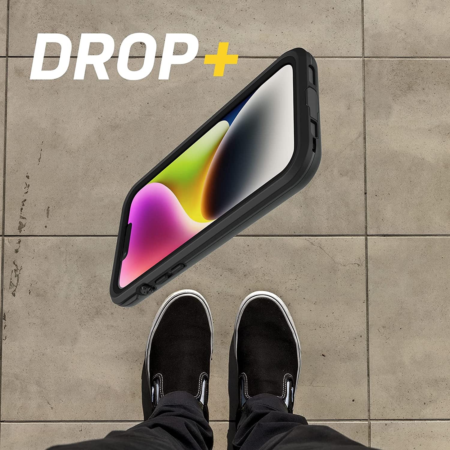 Otterbox FRĒ Series Waterproof Case with Magsafe (Designed by Lifeproof) for Iphone 14 - Black  OtterBox   