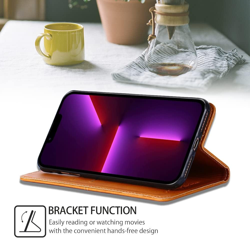 BANLEI2U Phone Cover Wallet Folio Case for LG G7 THINQ, Premium PU Leather Slim Fit Cover for G7 THINQ, Luxury, Light Brown  BANLEI2U   