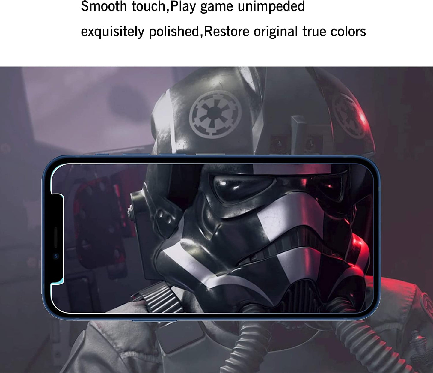 Ailun 2Pack Screen Protector Compatible for Iphone 12 Pro[6.1 Inch] + 2 Pack Camera Lens Protector,Tempered Glass Film,[9H Hardness] - HD  Ailun   