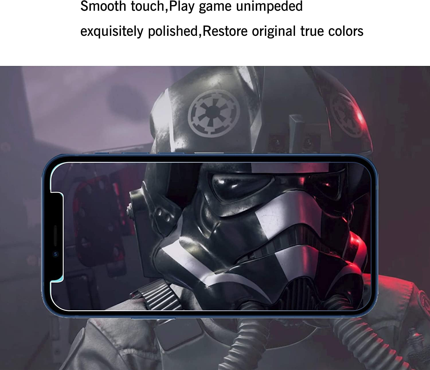 Ailun 2Pack Screen Protector Compatible for Iphone 12 Pro[6.1 Inch] + 2 Pack Camera Lens Protector,Tempered Glass Film,[9H Hardness] - HD  Ailun   