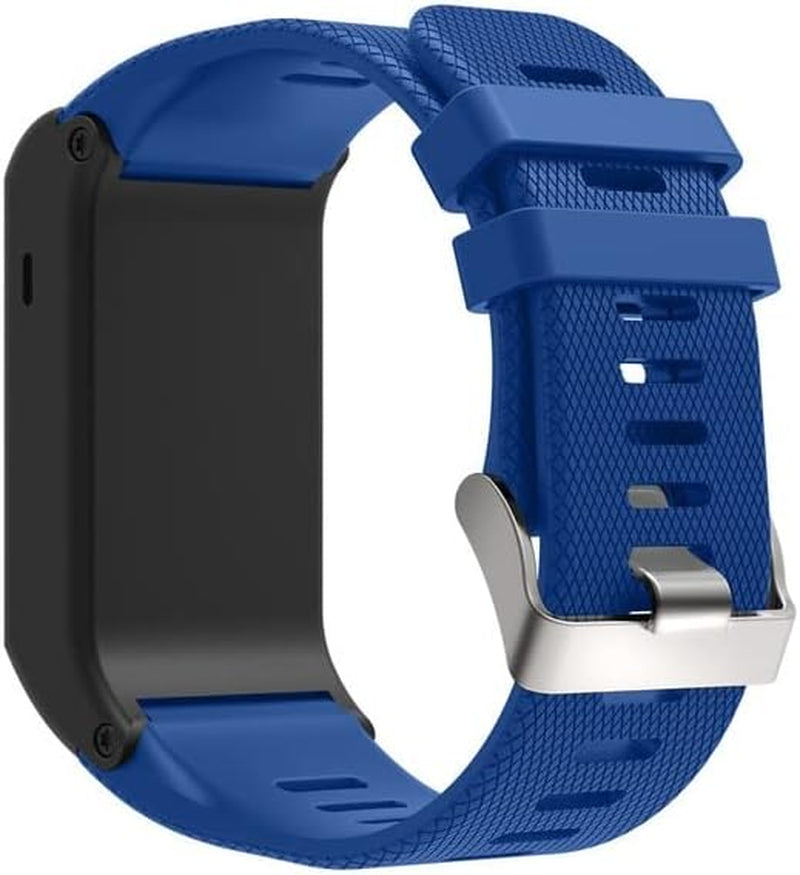 IRFKR Soft Silicone Replacement Strap for Garmin Vivoactive HR Smart Wristband for Garmin Vivoactive HR Watch Replacement Bangle Band  IRFKR Pin Blue  