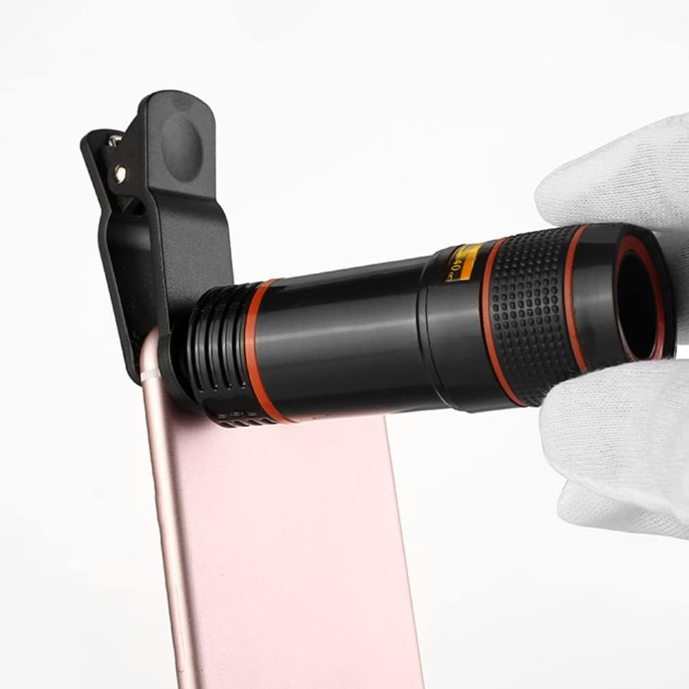 Partykindom Smartphones Phone Camera Lens Pocket Zoom for Phone with Clip, 8X Phone Telescope Phone Microscope Pocket Telescope for Cell Phone Zoom Lens for Phone Univeral Camera Lens Camera Lens  PartyKindom   