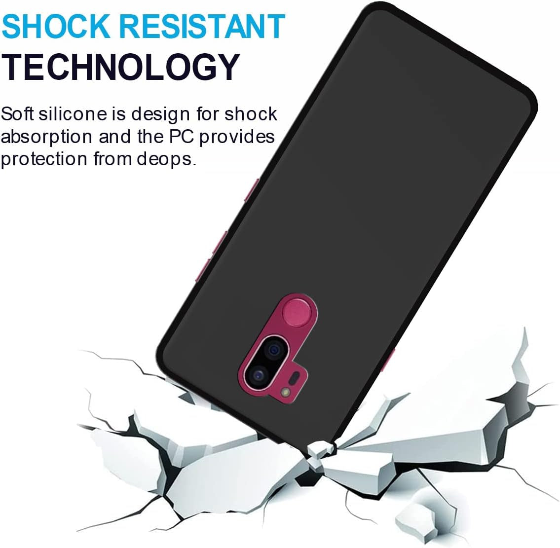 Picturetify Design Your Own Cover for LG G7 Thinq,Personalized Photo Case Custom Phone Case Slim Soft Shockproof Anti-Scratch Protective Phone Case Customized Gift Birthday Xmas Black  Picturetify   