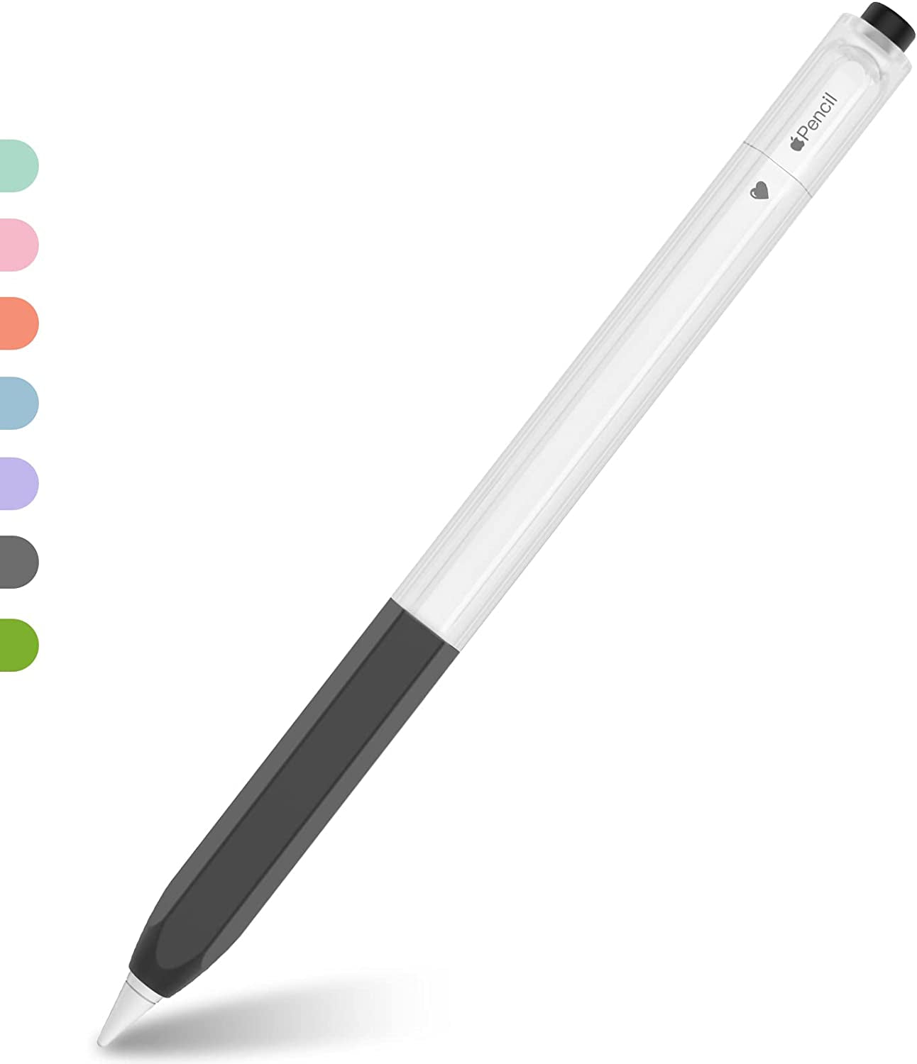 NIUTRENDZ Classic Hexagon Case for Apple Pencil 2Nd Generation Cover Sleeve Skin Accessories Translucent Design Compatible with Magnetic Charging and Double Tap (Apple Pencil 2Nd Generation, Purple)  NIUTRENDZ Black  