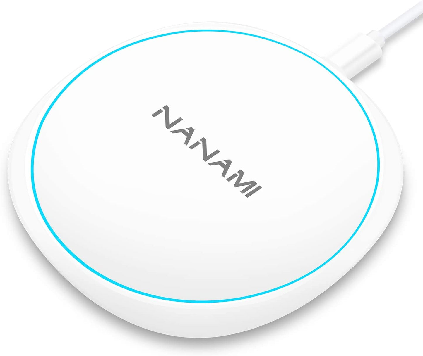 Fast Wireless Charger, NANAMI 7.5W Charging Pad Compatible Iphone 14/13/13 Mini/12/Se 2/11/11 Pro/Xs Max/Xr/X/8, 10W Qi Charger for Samsung Galaxy S23/S22/S21/S20/S10/S9/S8/Note 10+/9/8 & 5W Airpods 2  NANAMI White  