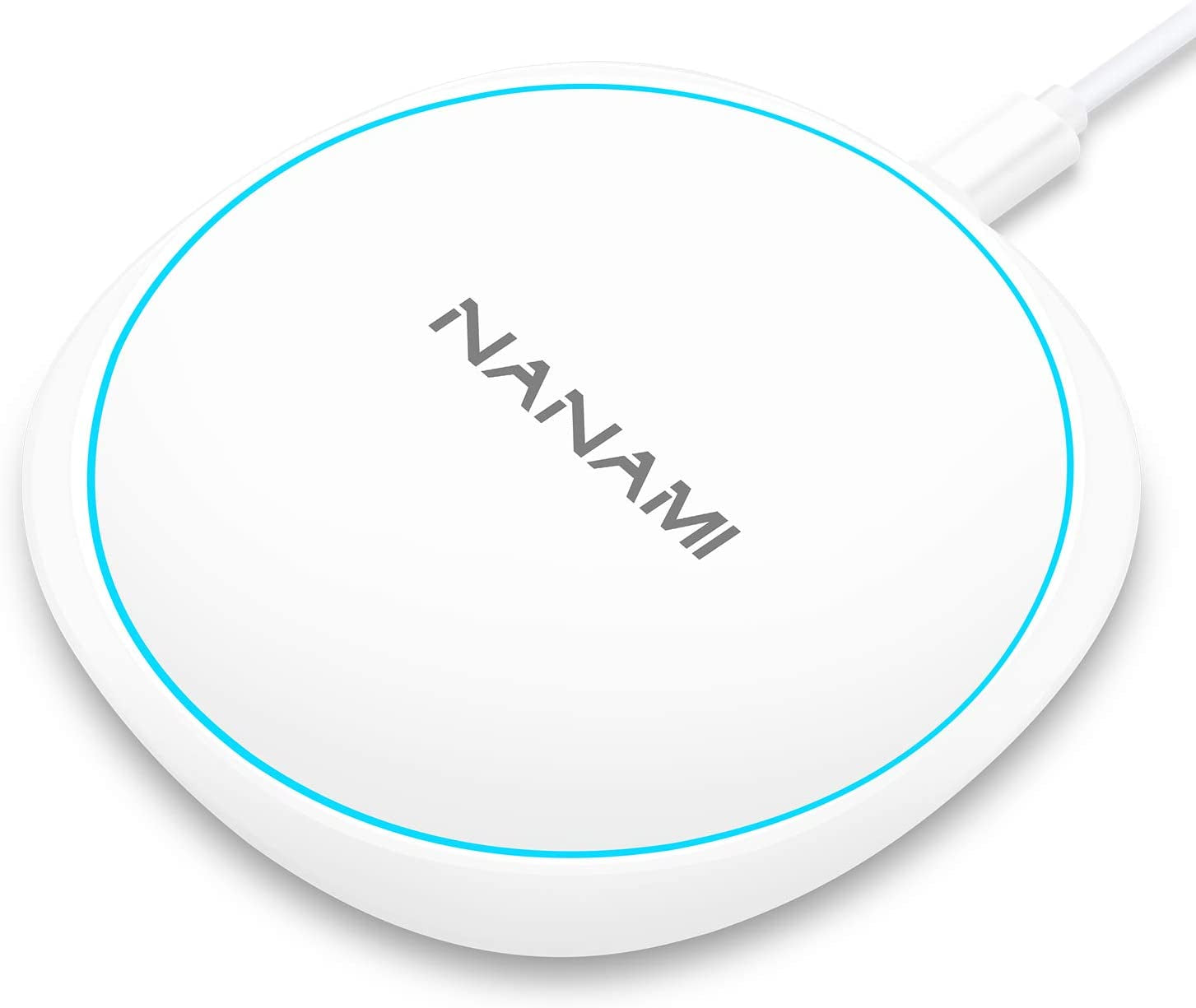 Fast Wireless Charger, NANAMI 7.5W Charging Pad Compatible Iphone 14/13/13 Mini/12/Se 2/11/11 Pro/Xs Max/Xr/X/8, 10W Qi Charger for Samsung Galaxy S23/S22/S21/S20/S10/S9/S8/Note 10+/9/8 & 5W Airpods 2  NANAMI White  