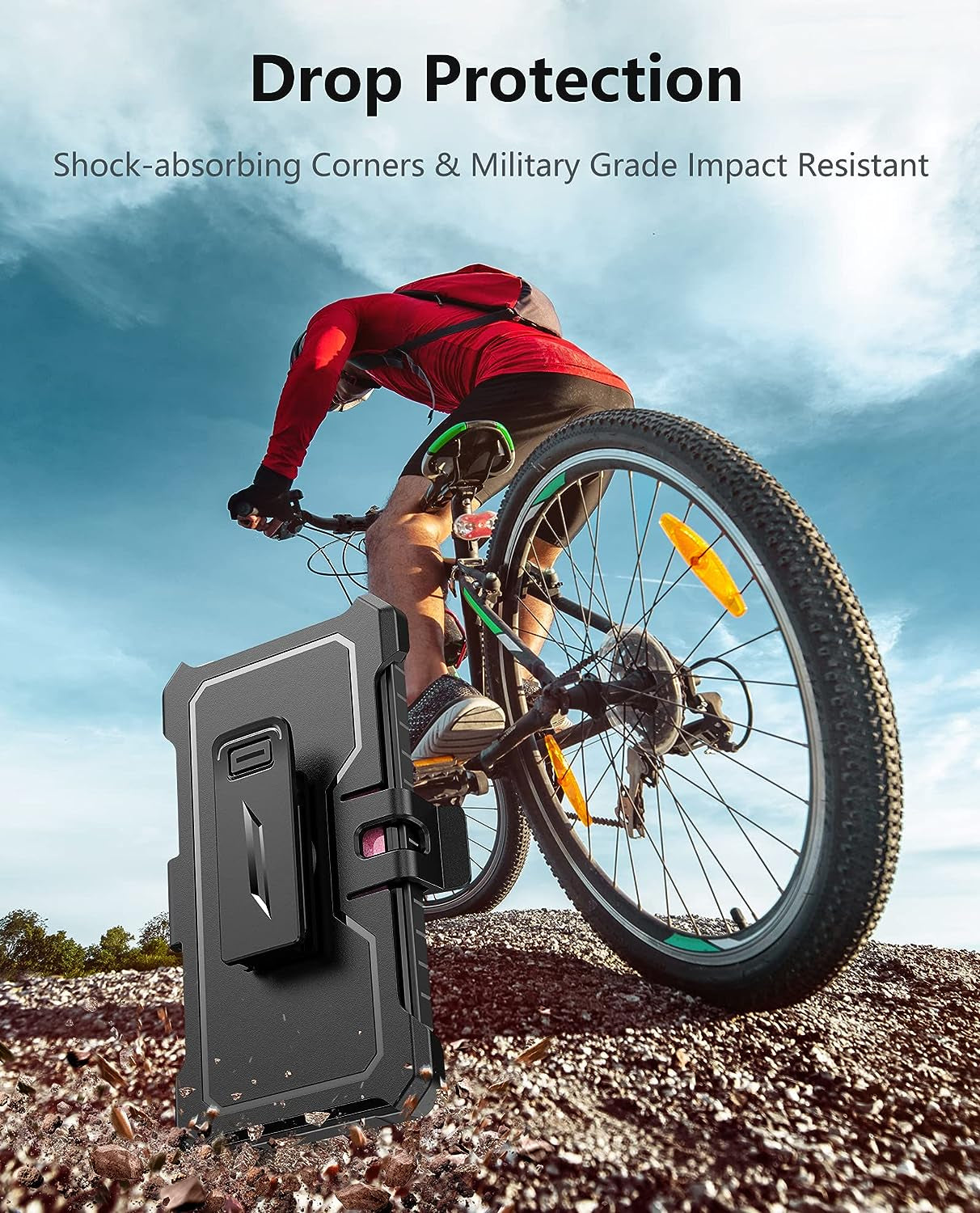 Soios for Samsung Galaxy A53 5G Case: with Built-In Screen Protector & Kickstand | Full-Body Dual Layer Rugged Belt-Clip Holster | Heavy Duty Shockproof Protective Phone Cover - 6.5Inch - Black  SOiOS   
