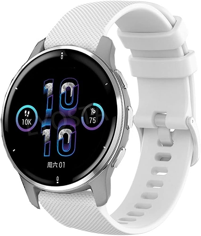 NDJQY 18 20 22Mm Band for Garmin Venu/2/2S/Sq plus Silicone Band for Vivomove 3 4/Move Sport Strap Quick Install Smart Accessories  NDJQY   