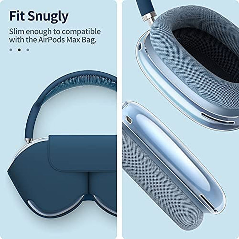 Fintie Case Cover for Airpods Max Headphones, Soft TPU Clear Anti-Scratch Protective Cover for Airpod Max, Transparent Accessories Skin Protector for Airpods Max Headphones (Crystal Clear)  FINTIE   