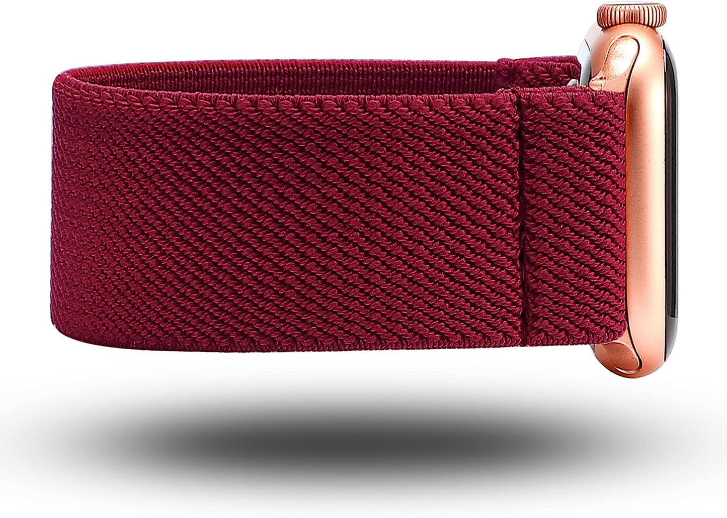 TOYOUTHS Elastic Band Compatible with Apple Watch Band Scrunchies Stretchy Solo Loop 41Mm/40Mm/38Mm Soft Nylon Strap Replacement Wristband for Iwatch Series 8/7/SE/6/5/4/3/2/1, Black/Gold/Blue, S  TOYOUTHS   