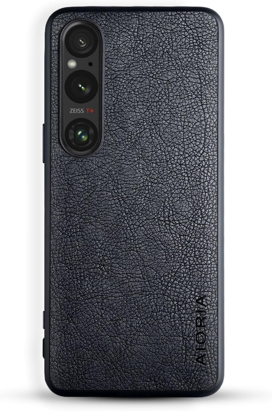 AIORIA Case for Sony Xperia 1 V 6.5" Screen Premium PU Leather Cover Retro Business Design Full Protective Case for Sony Xperia 1 V 5G (Coffee)  AIORIA Black  