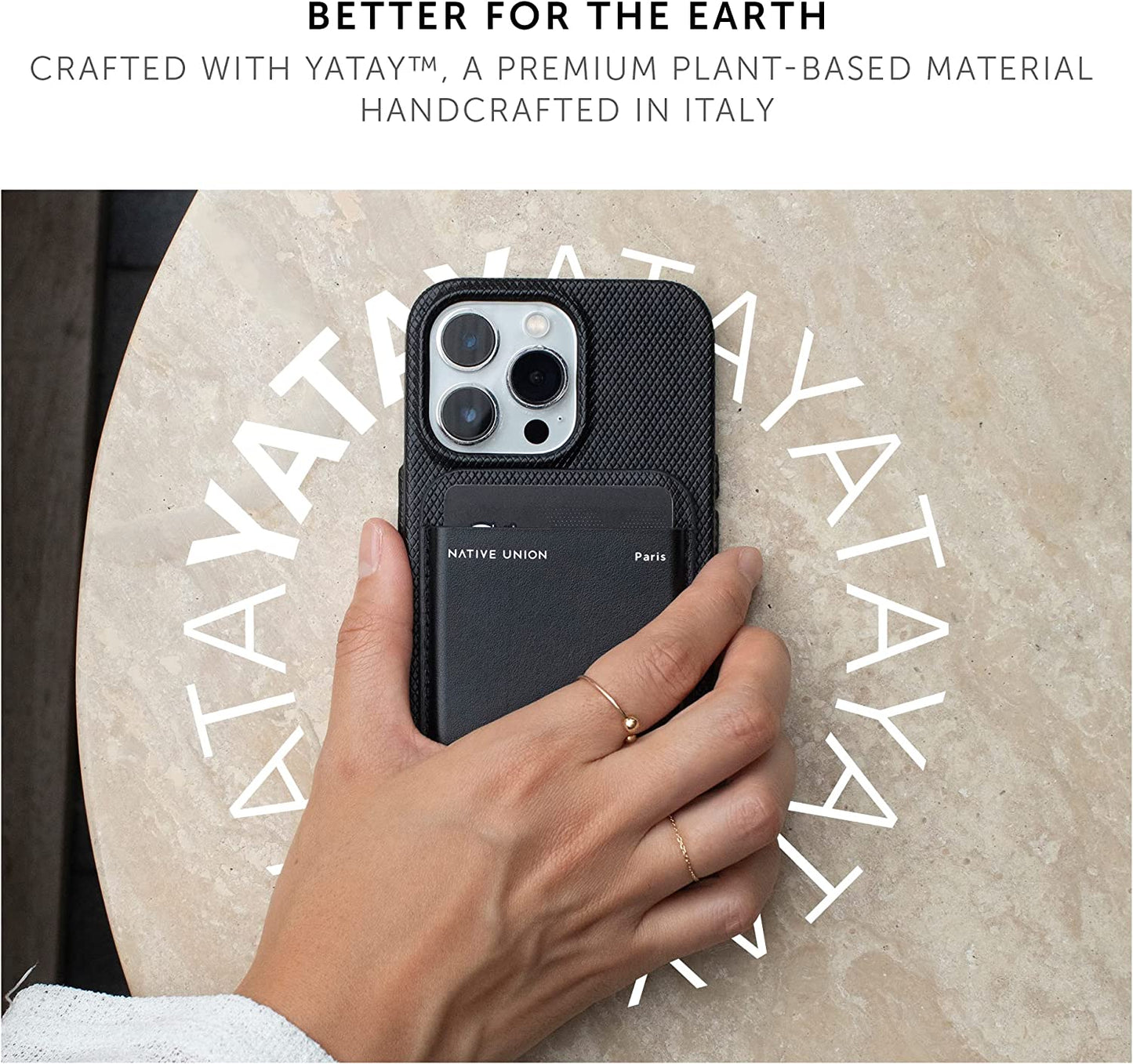 Native Union Clic (Re) Classic Wallet | Magnetic – Magsafe Compatible Card Holder – Extra Secure & Ultra Slim – Safely Stores 3 Essential Cards (Black)  Native Union   