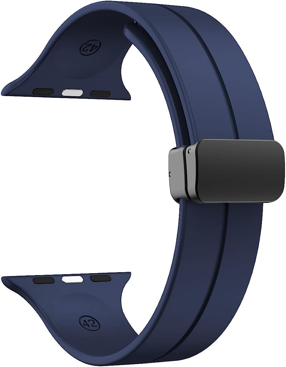 Meyzeli Compatible with Apple Watch Band 38Mm 40Mm 41Mm 42Mm 44Mm 45Mm 49Mm for Women Men, Soft Silicone Magnetic Buckle Sport Watch Band for Apple Watch SE Iwatch Series 8 7 6 5 4 3 2 1 Ultra  Meyzeli   