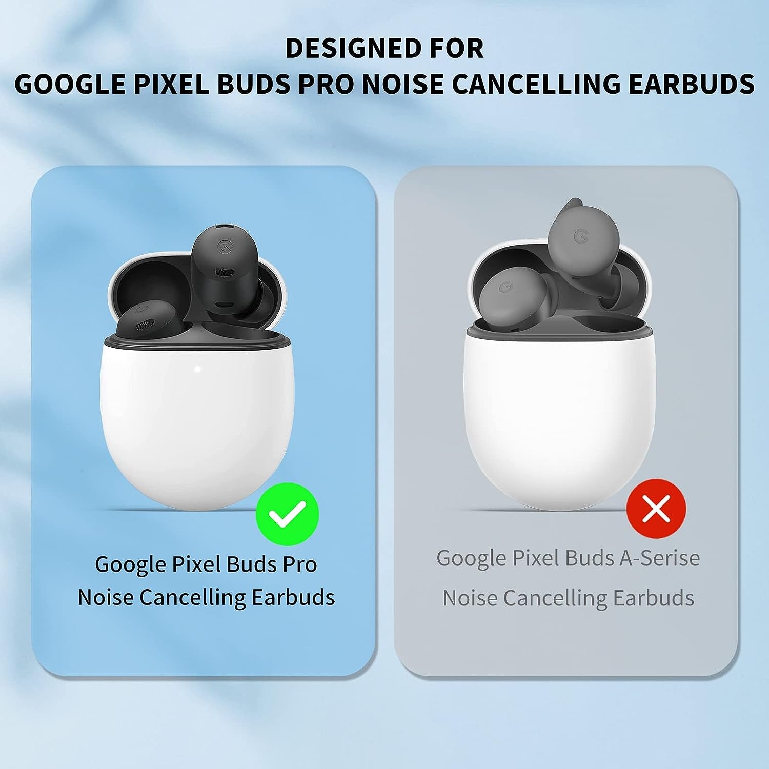 WOFRO Anti-Lost Strap for Google Pixel Buds Pro Earbuds (2022), Sports Soft Silicone Lanyard Accessories Compatible with Google Pixel Buds Pro - Noise Canceling Earbuds Neck Rope Cord (Black)  WOFRO   