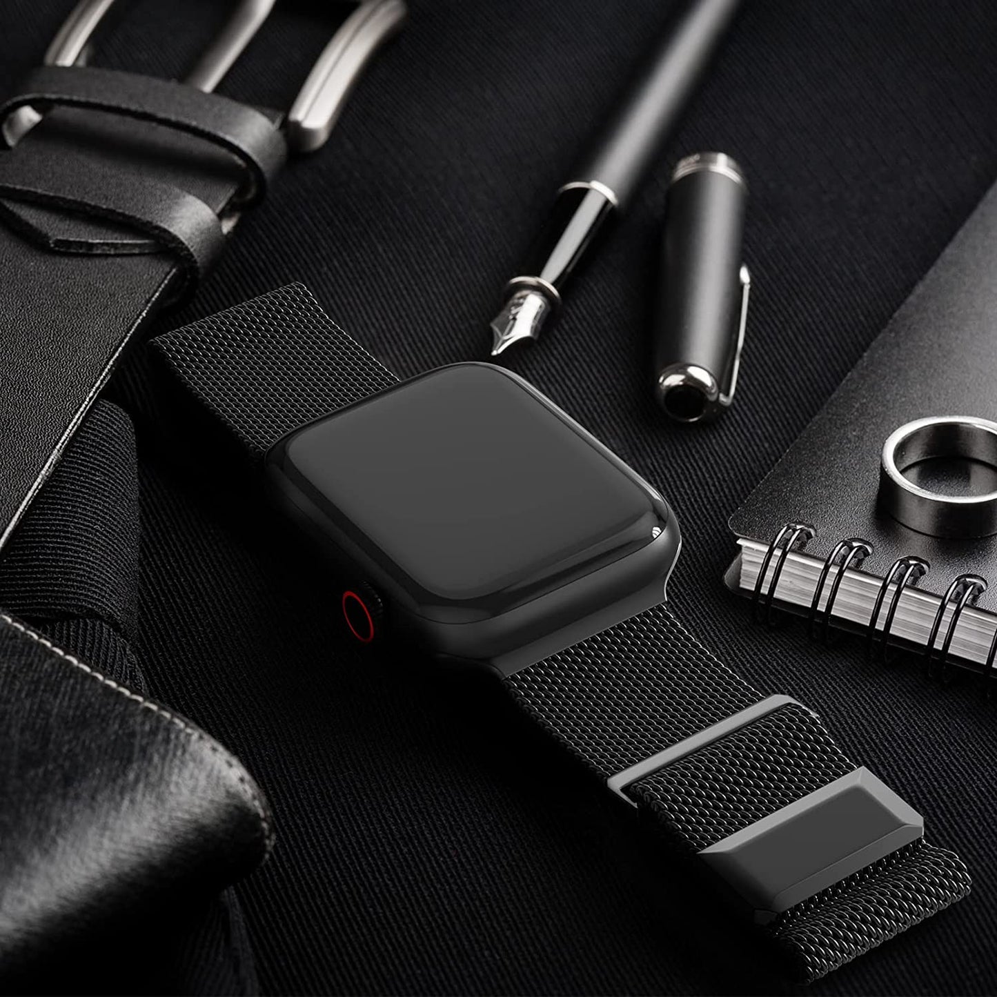 EPULY Compatible with Apple Watch Band 42Mm 44Mm 45Mm 49Mm 38Mm 40Mm 41Mm,Stainless Steel Mesh Loop Magnetic Clasp Bands for Iwatch Ultra Series 8 SE 7 6 5 4 3 2 1 Women Men  EPULY   