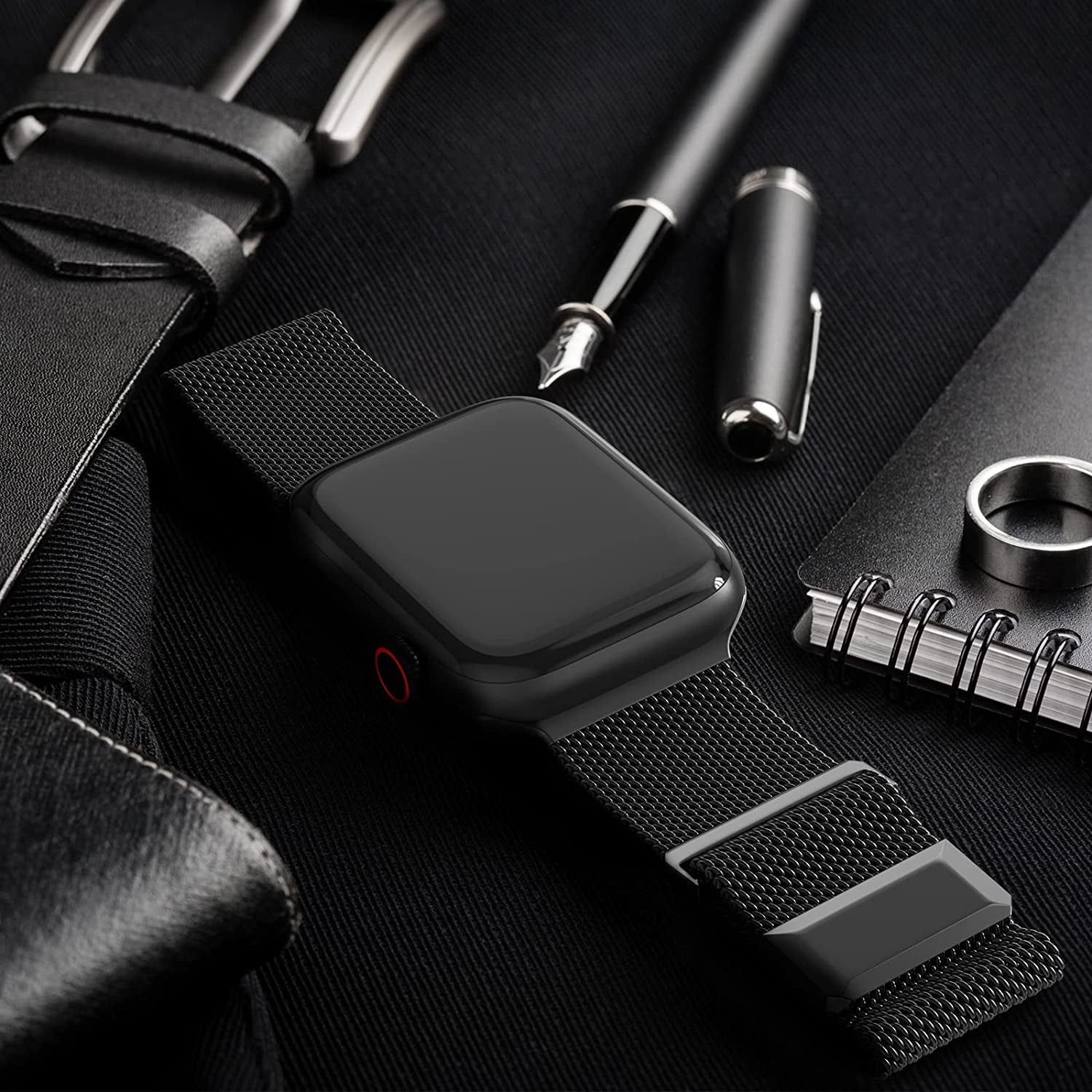 EPULY Compatible with Apple Watch Band 42Mm 44Mm 45Mm 49Mm 38Mm 40Mm 41Mm,Stainless Steel Mesh Loop Magnetic Clasp Bands for Iwatch Ultra Series 8 SE 7 6 5 4 3 2 1 Women Men  EPULY   