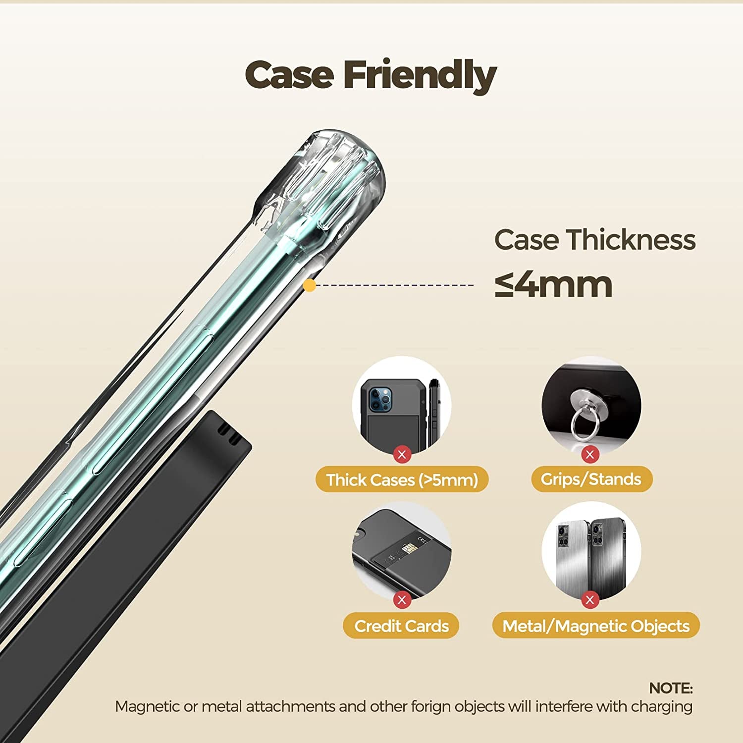 𝟮𝟬𝟮𝟯 𝗡𝗲𝘄 Wireless Charger,2 Pack Wireless Charger,Dual-Coil 15W Fast Wireless Charging Stand,Wireless Charger Compatible with Iphone 14 13 12 Pro XR XS 8 plus SE Galaxyphone Series(No Adapter)  GIZNCHA   