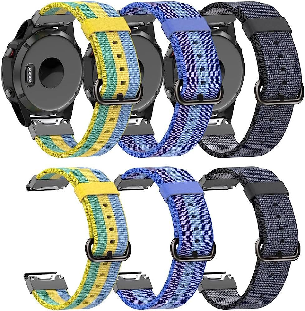 KAVJU Nylon Quick Release Bands for Garmin Fenix 6 Pro 5 plus Strap 22Mm Easyfit Watchband Forerunner 945 935 Wrist Correa Replacement  KAVJU   