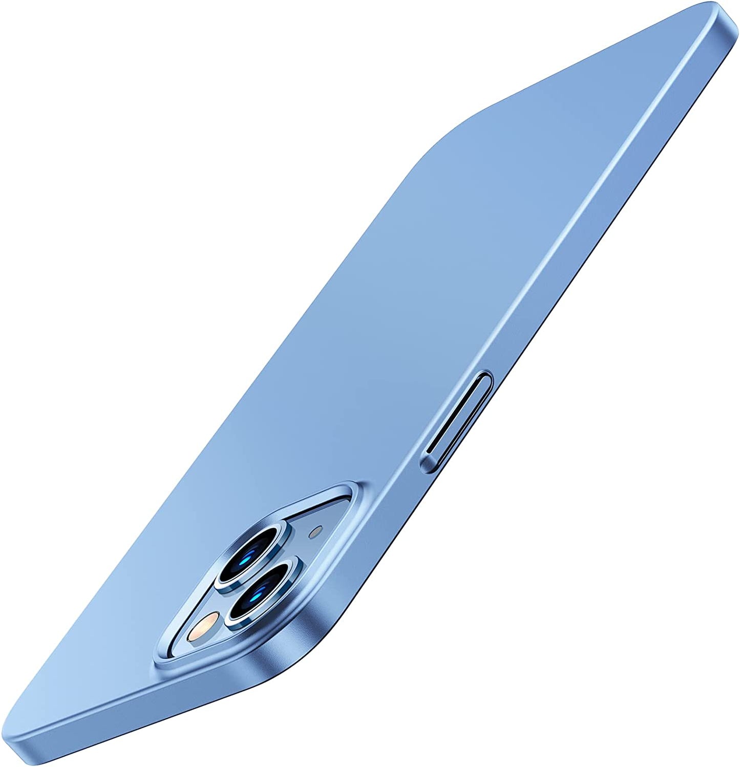 TORRAS Slim Fit for Iphone 14 Case/Iphone 13 Case Ultra-Thin Sturdy Protective Cover with Non-Slip Grip & No Fingerprint Hard Plastic Super Slim Phone Case for Iphone 14/13 (6.1) Inch, Navy Blue  TORRAS Sky blue  