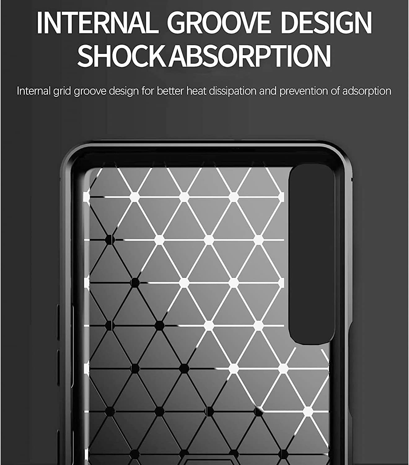 Coveron Slim Cover Designed for Sony Xperia 1 III Phone Case, Lightweight Flexible TPU Carbon Fiber - Black  CoverON   