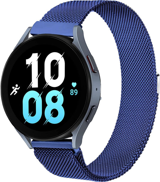 Liwerlly Bands for Galaxy Watch 5/4 Band 40Mm 44Mm/Watch 5 Pro Band, 20Mm Stainless Steel Mesh Replacement Strap Women Men for Samsung Watch 5/5 Pro/ 4 Classic 42Mm/Active 2/3 41Mm  LiWerlly   