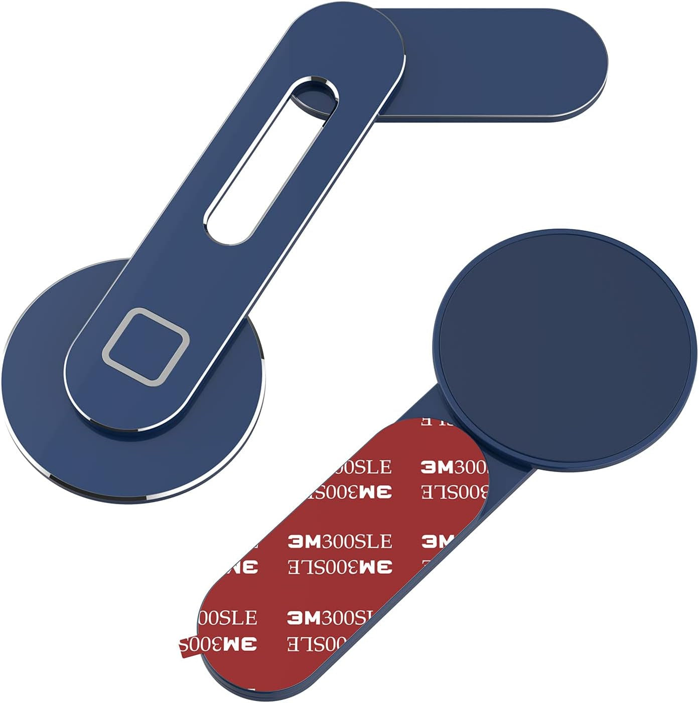 Punkcase Laptop Phone Holder Stand | Universal Side Mount W/Magnetic Foldable Arm | Must-Have Accessory for Your Hands-Free Dual Screen Set-Up [Blue]  PunkCase   