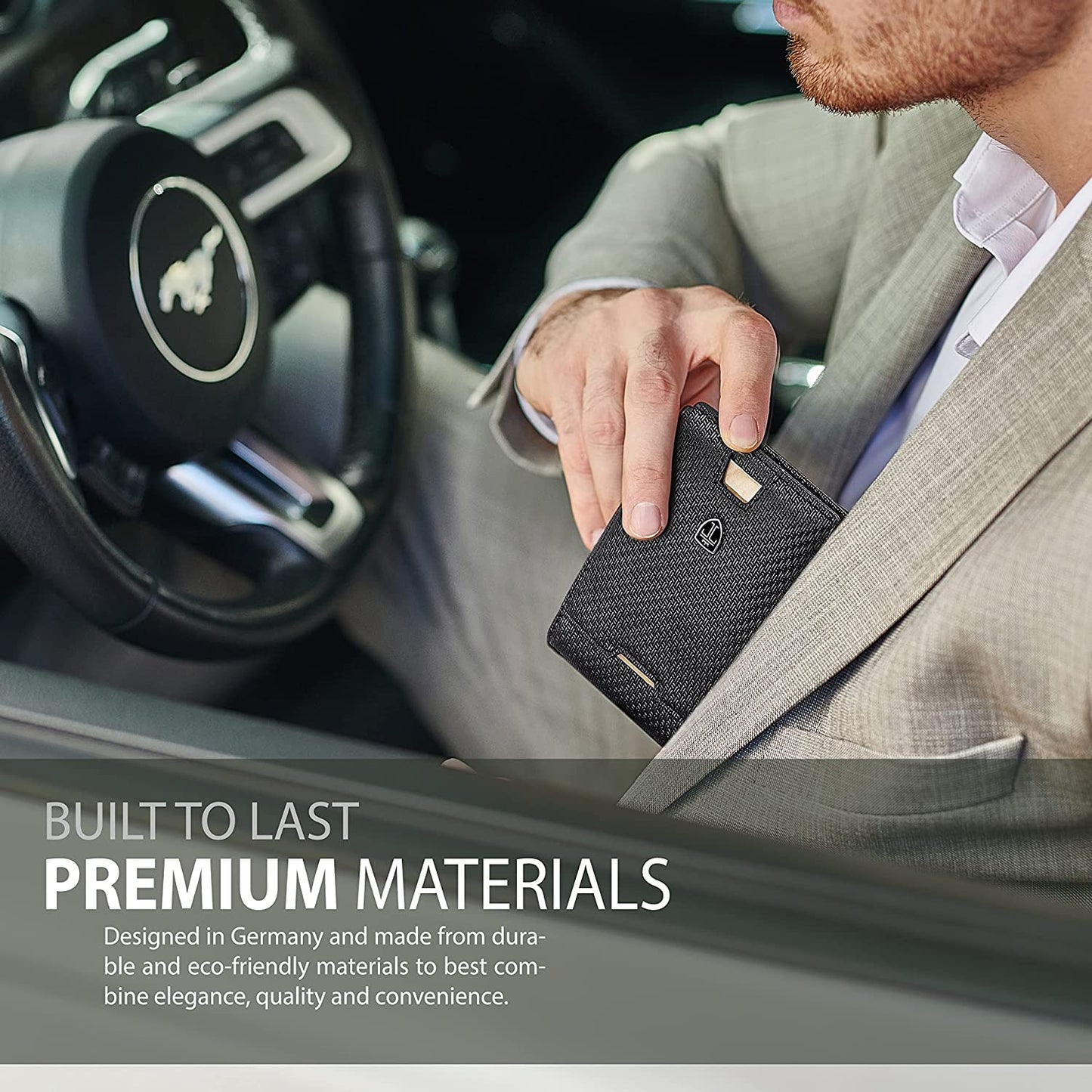 TRAVANDO Mens Slim Wallet with Money Clip AUSTIN RFID Blocking Bifold Credit Card Holder for Men with Gift Box  TRAVANDO   